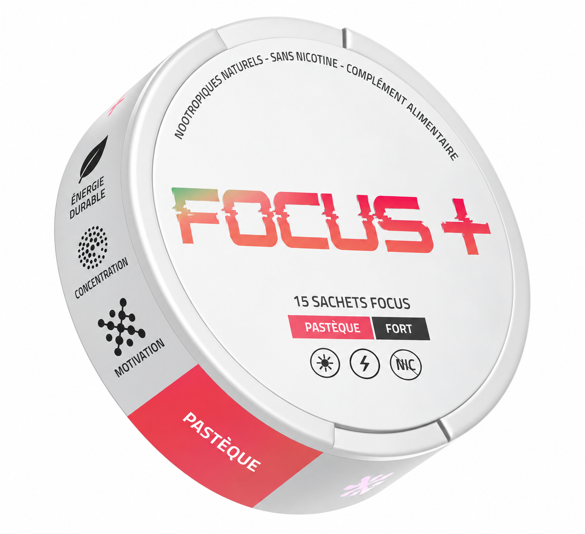 FOCUS+ – Sachets Nootropiques Sans Nicotine (15 sachets)